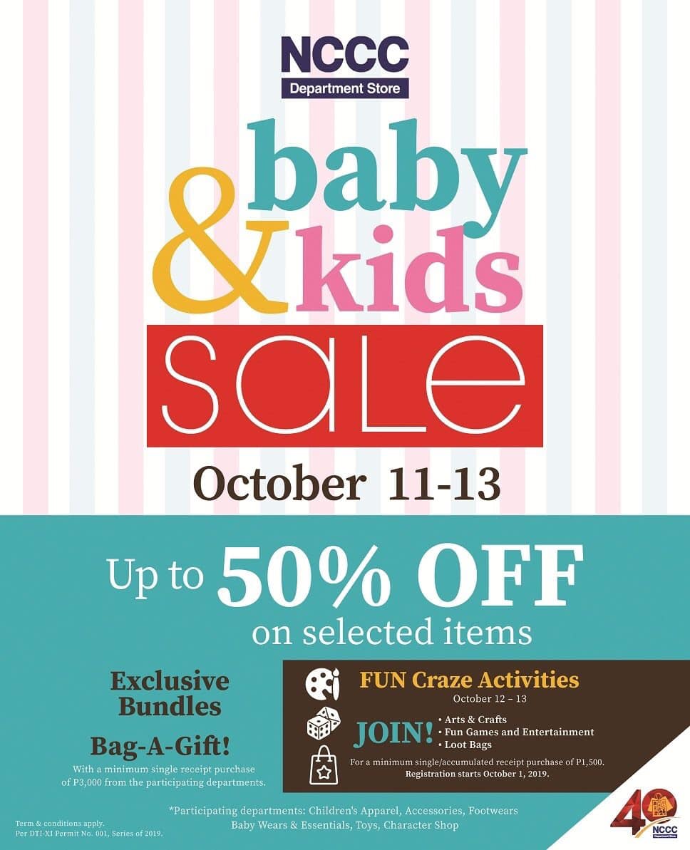 NCCC Baby and Kids Sale October 11 13 2019