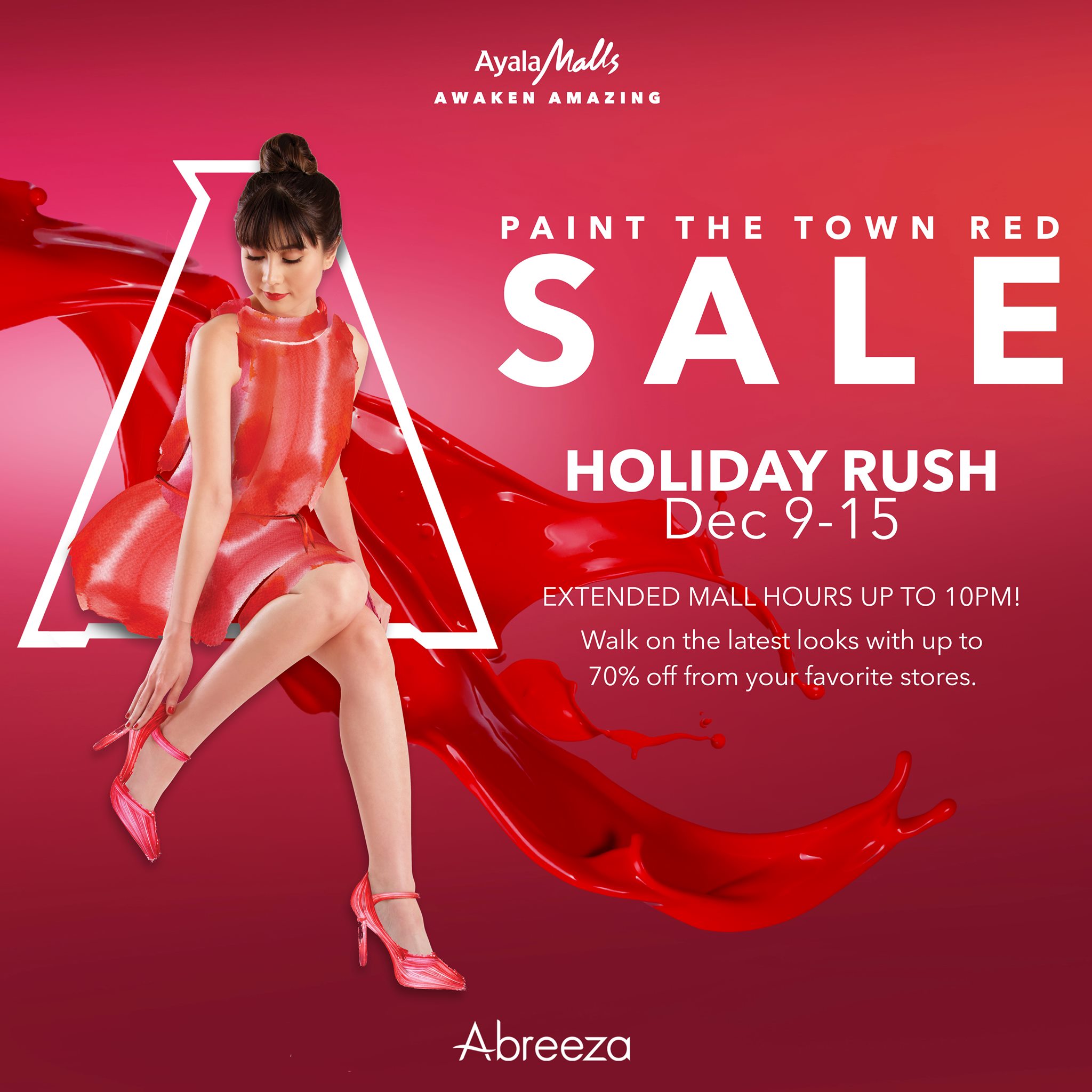 Abreeza Paint the Town Red December 2019 Sale