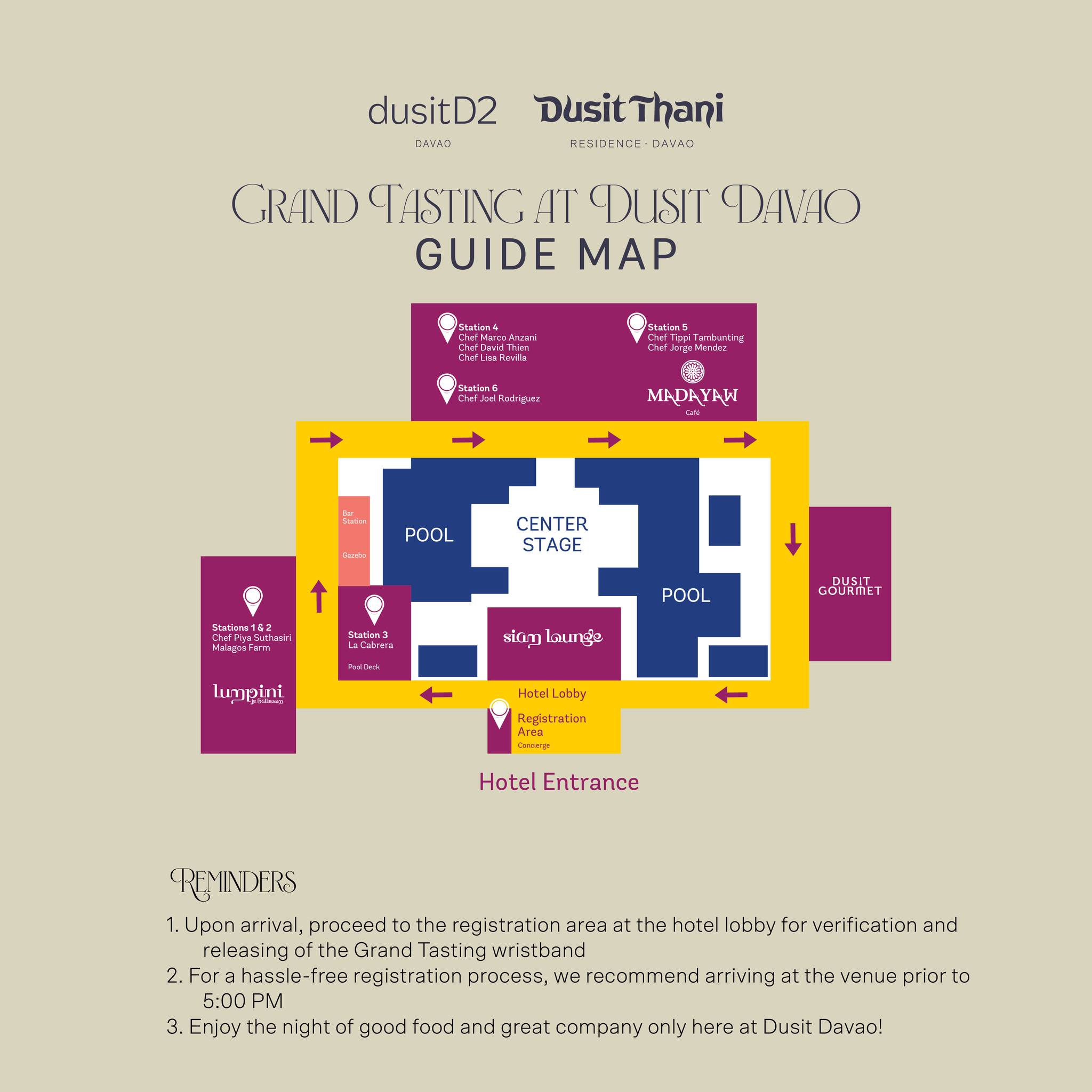 Grand Tasting at D2 Event Map